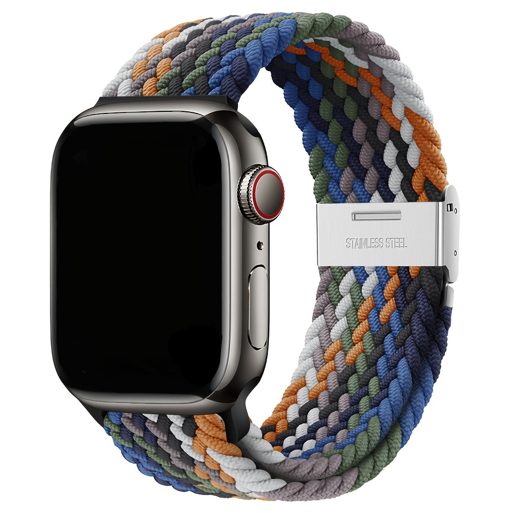 Moslashuvchan Naylon bilan to‘qilgan Solo Loop soat bandi, Apple Watch Series 1-9 Ultra 2 42mm 44mm 45mm 49mm uchun suv o'tkazmaydigan