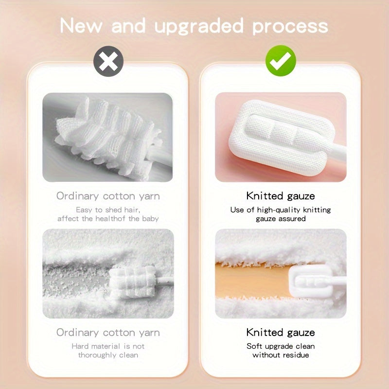 30 Pack Disposable Tongue Cleaners Soft Oral Care Toothbrushes for Adults and Children White