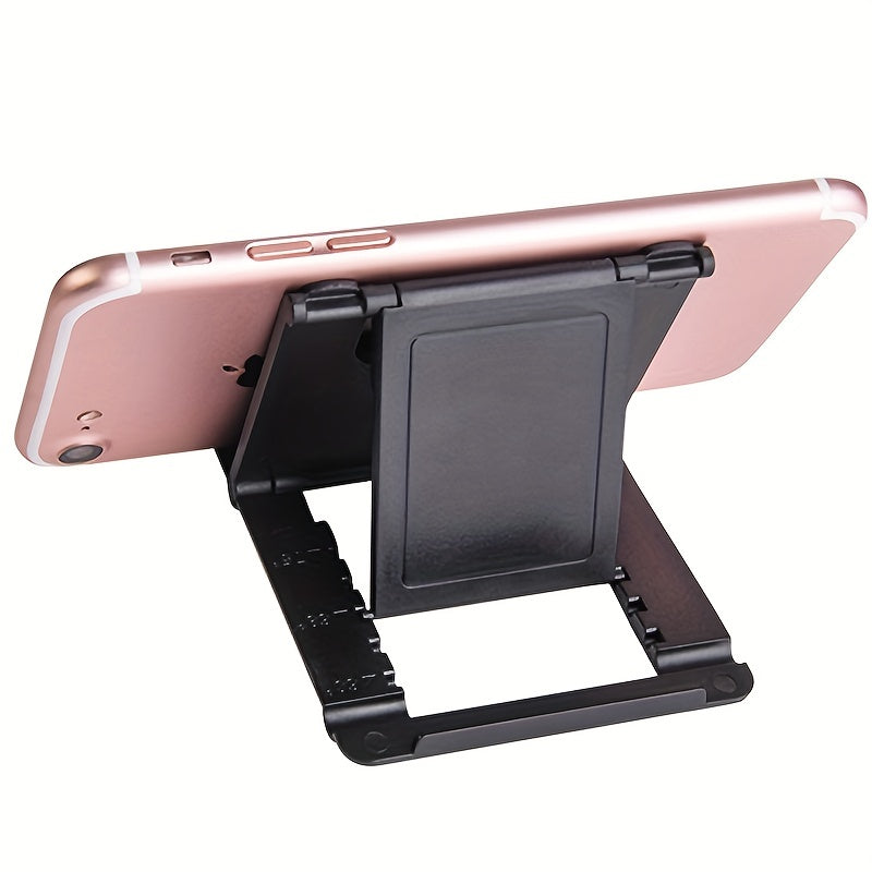 Square Folding Phone Holder Pack of 1 2 or 4 ABS Portable Travel Stand for Smartphones and Tablets
