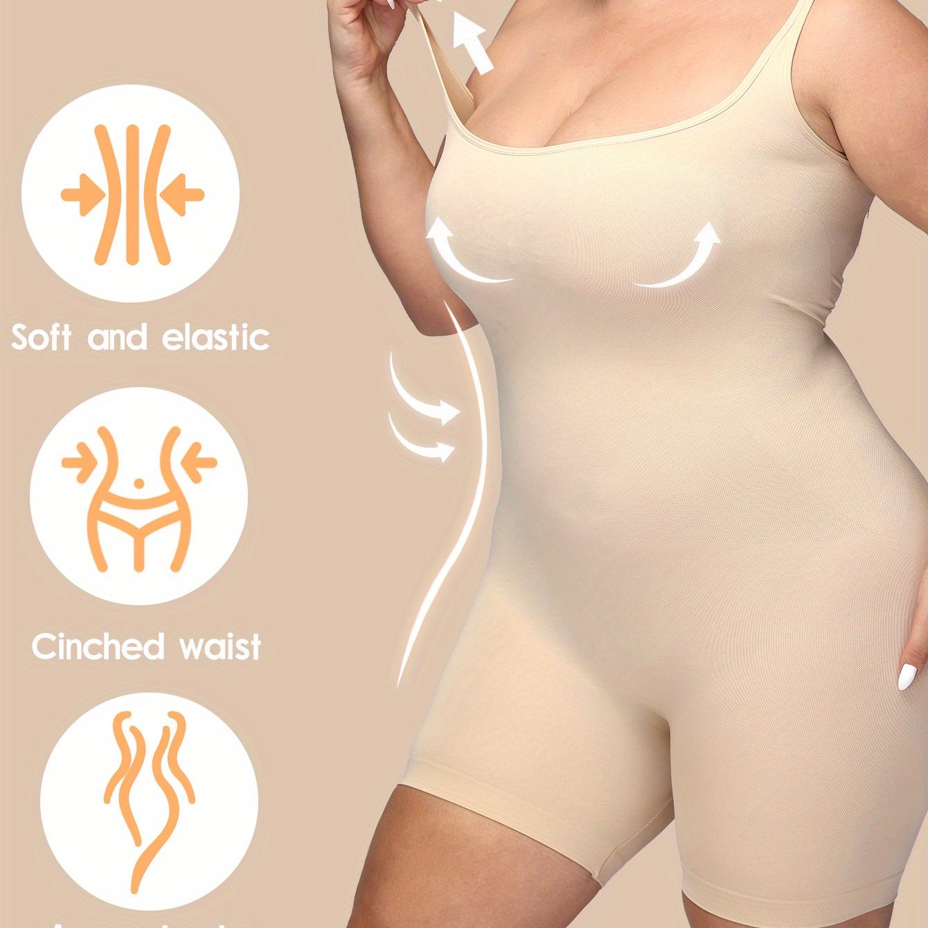 Ladies Body-Shaping Bodysuit Seamless Breathable for Sports and Leisure