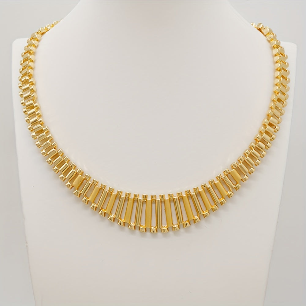 Gold-Plated Jewelry Set for Women Necklace Bracelet Earrings Ring Bohemian Style