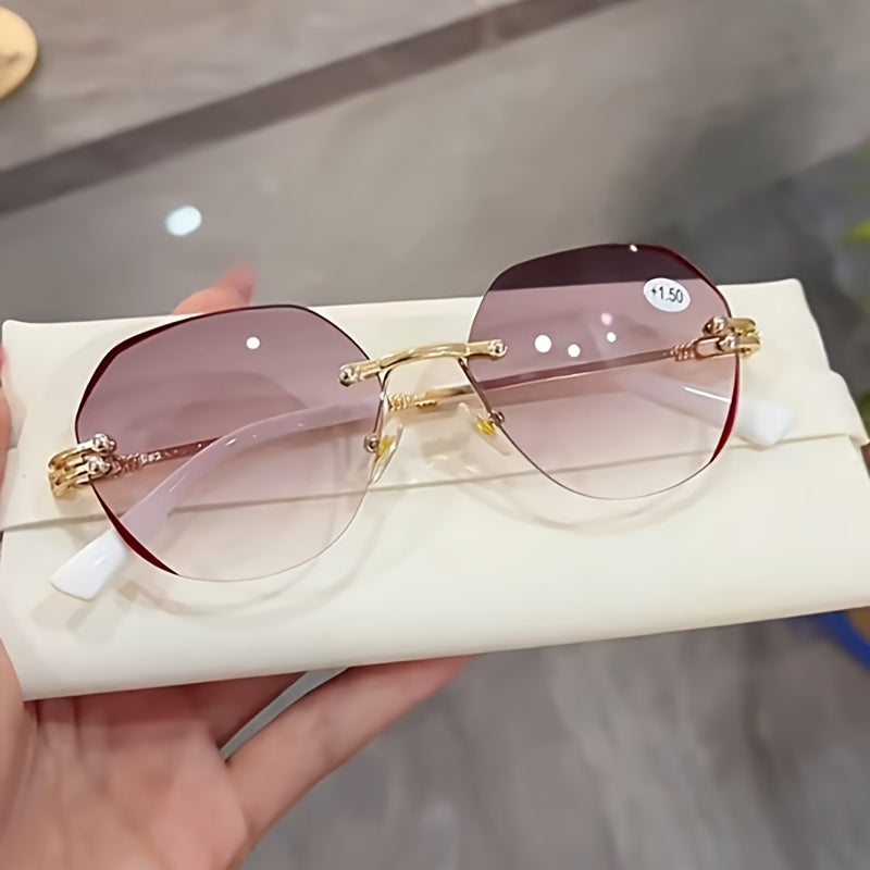 Gafas de lectura sin montura para mujer +1.0 a +4.0 gafas para presbicia