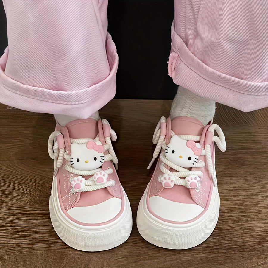 2PCS Girl Shoe Lace Buckles Cute Cartoon Animal Print Sneaker Decor