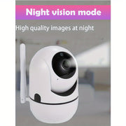 Smart WiFi Security Camera with 2-Way Audio Night Vision Pet Monitoring 1080p