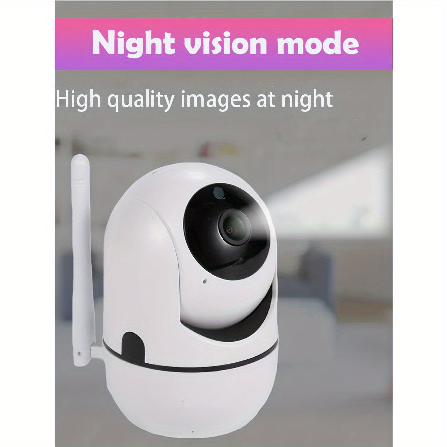 Smart WiFi Security Camera with 2-Way Audio Night Vision Pet Monitoring 1080p