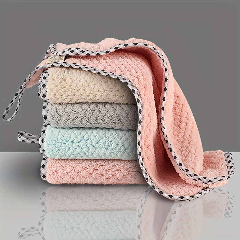 Juego de 3 paños de microfibra reutilizables antibacterianos para cocina y baño