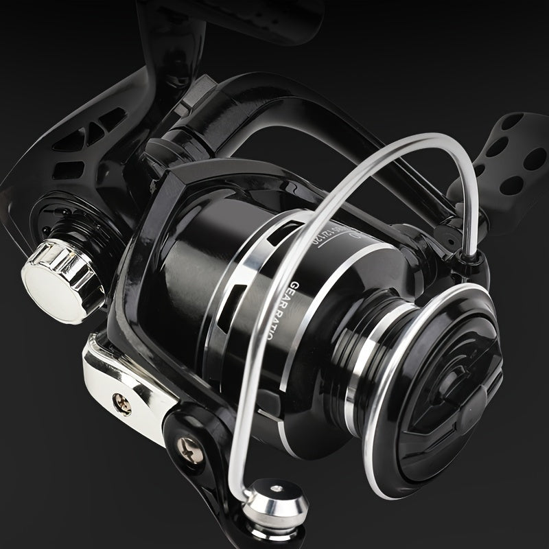 Spinning Fishing Reel 1000-7000 Series Aluminum Alloy Saltwater Freshwater 5.2:1 Gear Ratio