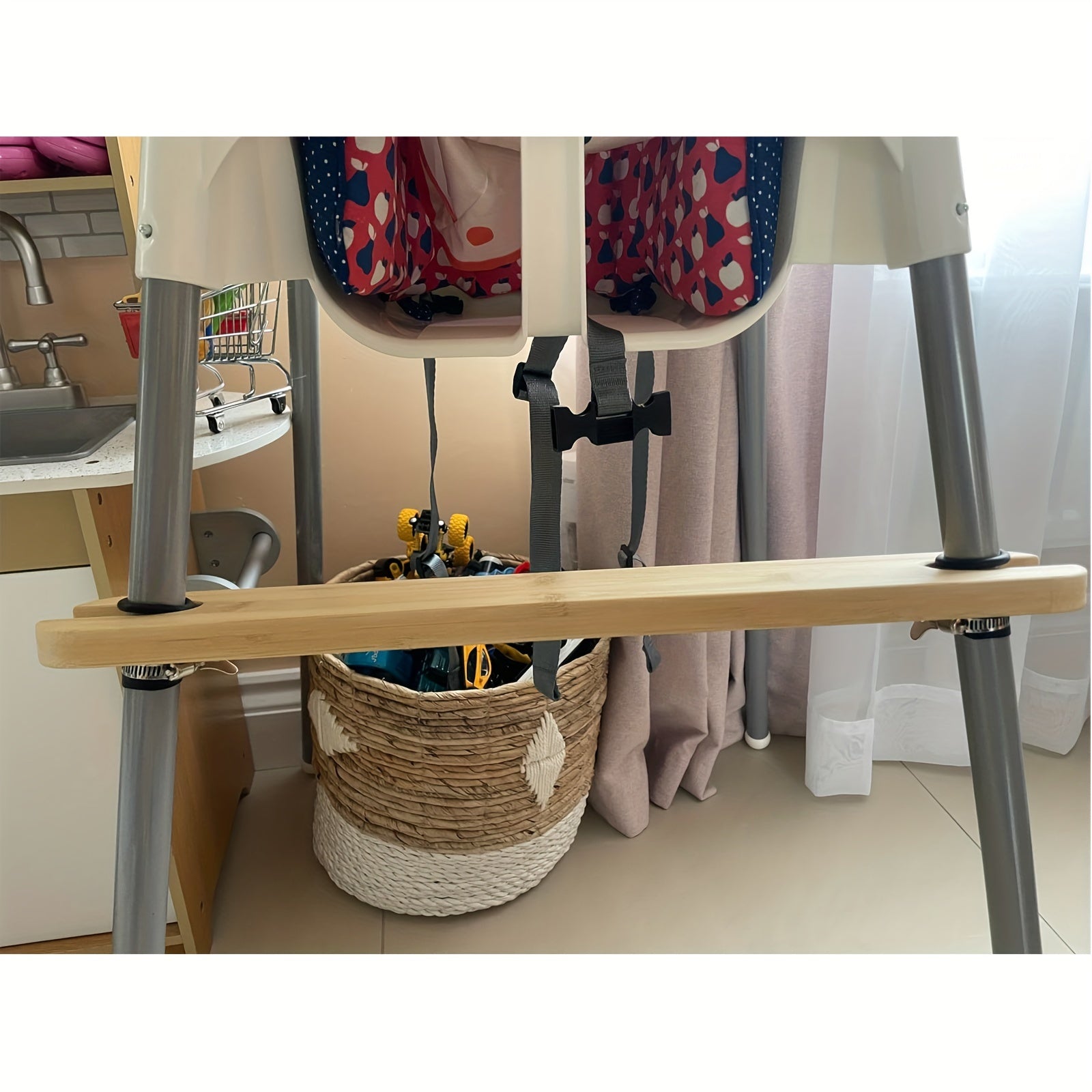 Набор для замены противоскользящих пряжек из нержавеющей стали для высоких стульев с резиновыми кольцами