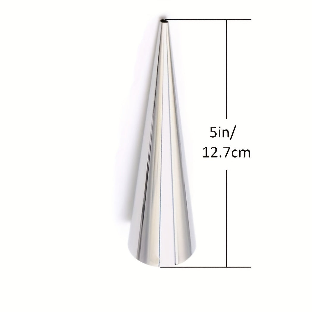 Stainless Steel Cone-Shaped Mold for Cream Horns Bread Rolling Ice Cream Cones