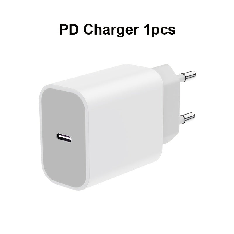 USB-C Fast Charger for iPhone and iPad 1M Cable Travel Power Supply