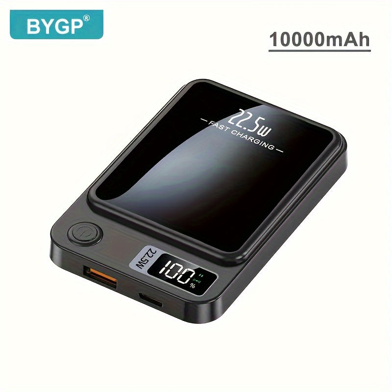 10000mAh Portable Magnetic Wireless Power Bank with PD Fast Charging USB-C Emergency Backup for iPhone