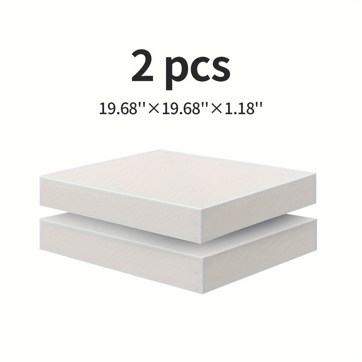 "Ovqatlanish stullari va aravachalar o'rnini bosuvchi kvadrat yuqori zichlikdagi to'shak ko'rpasi, o'lchamlari 49.99 sm X 49.99 sm X 5.08 sm, narxi $49.99"