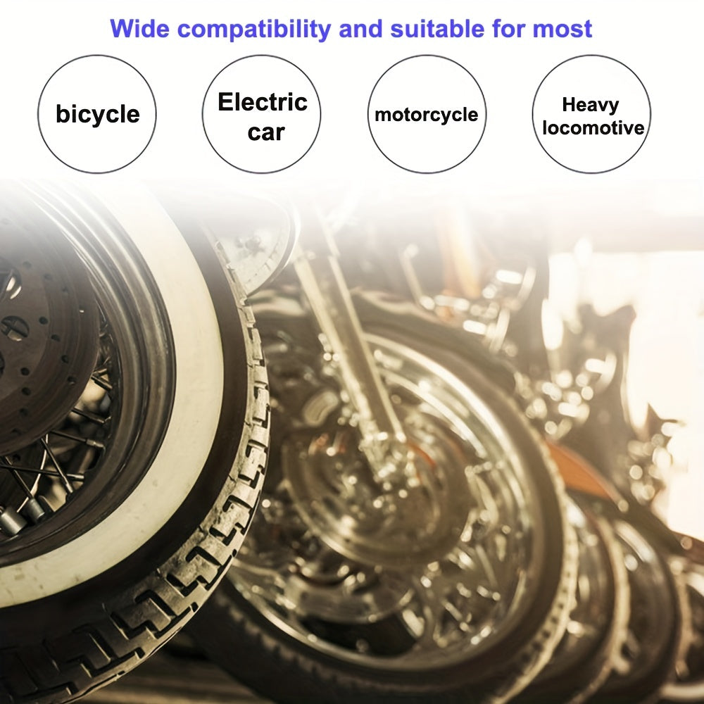 Wireless Motorcycle Tire Pressure Monitoring System with LCD Display and External Sensors
