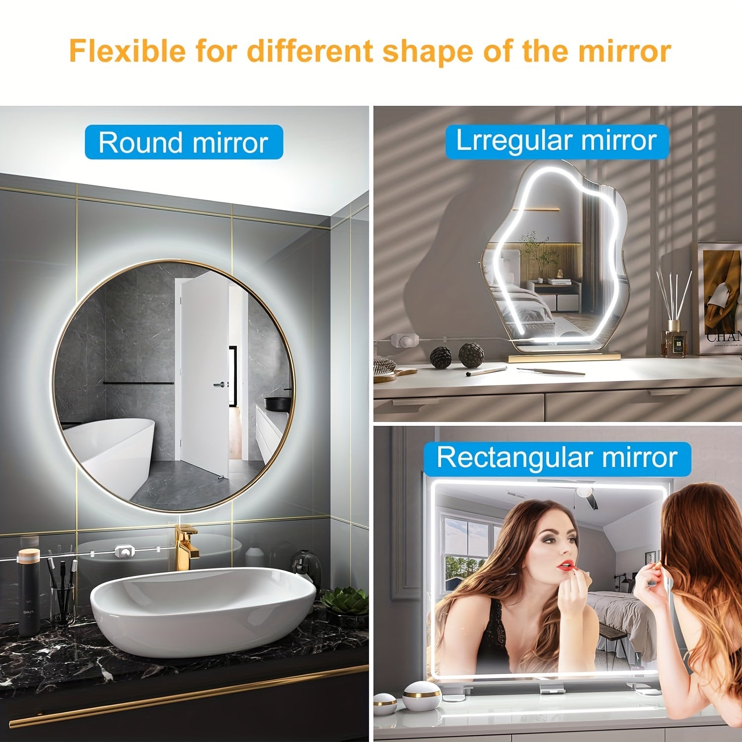 5m COB LED Strip Lights Flexible Night Lighting for Bedroom Kitchen Stairs White Warm Cool