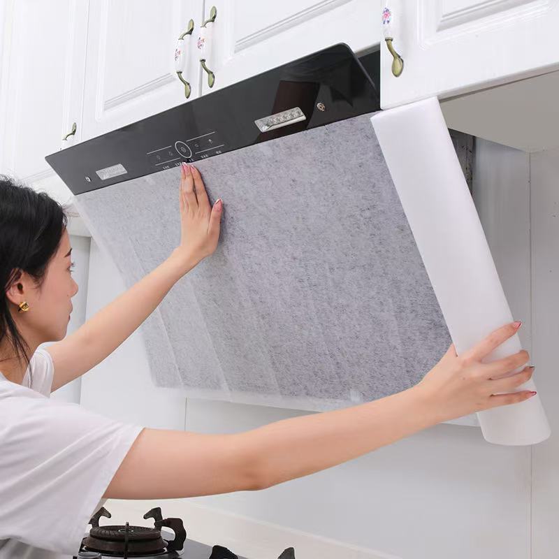 12 dona oshxona pechining qopqogʻi uchun yogʻni soʻrib oluvchi qoplamalar, foydalanish uchun filtrlash varaqalari, akril naylon yon yogʻ oqizish, yuqori haroratga chidamli