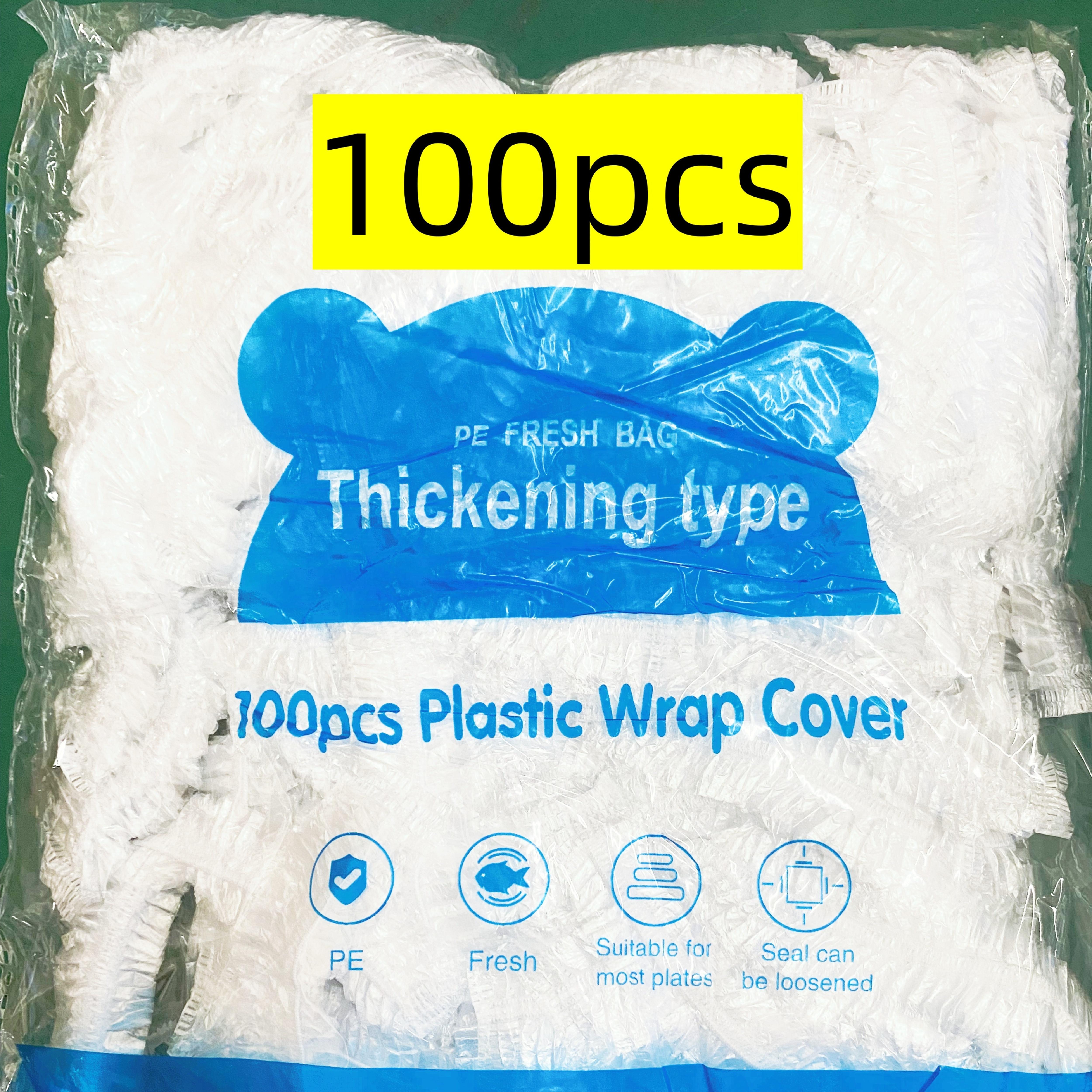 Pack of 100 Food Sealers Disposable Food Wraps for Freshness and Easy Cleaning