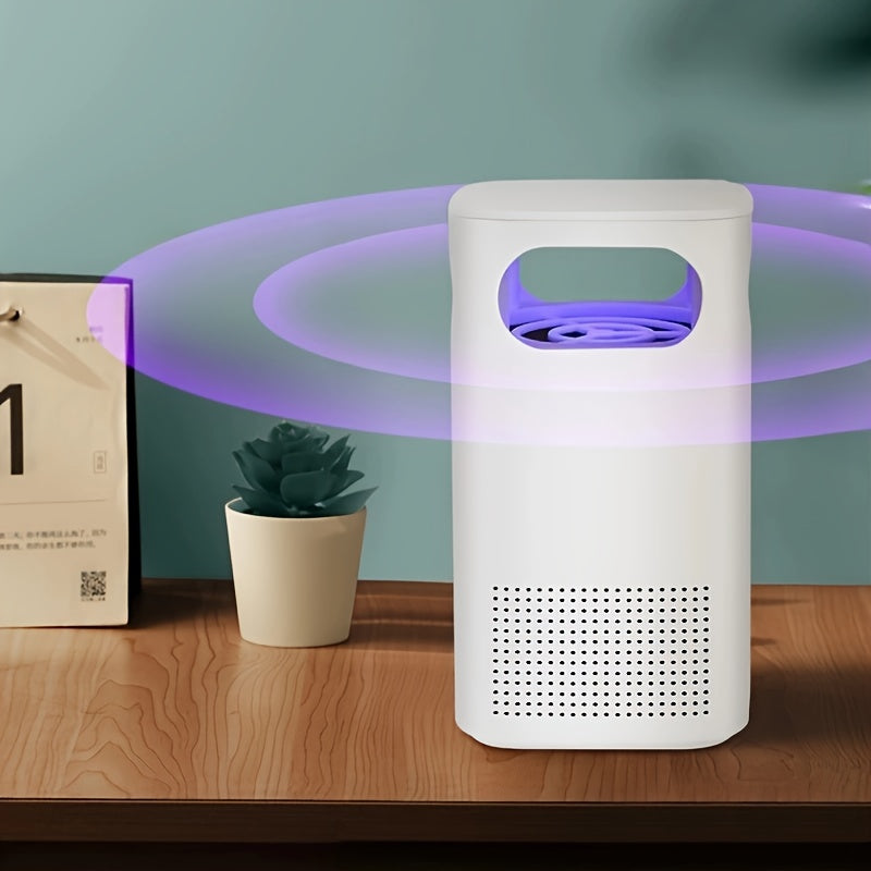 USB Powered Air Purifier for Office and Bedroom Deodorizing Smoke Odors Purple Light