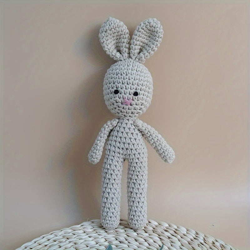 Crochet Baby Bunny Plush Toy for Infants and Toddlers
