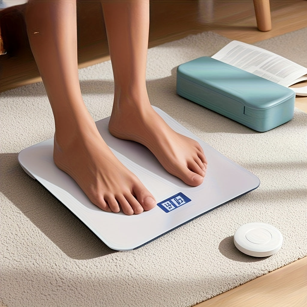 Digital bathroom scale tempered glass battery-powered high-precision 180kg LCD display