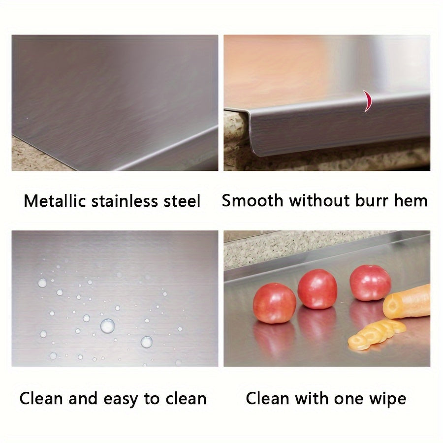 304 Stainless Steel Cutting Board Non-Slip Food-Grade Kitchen Tool