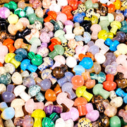 Juego de 5/10/20 mini cristales de cuarzo natural en forma de seta para decoración del hogar y regalos