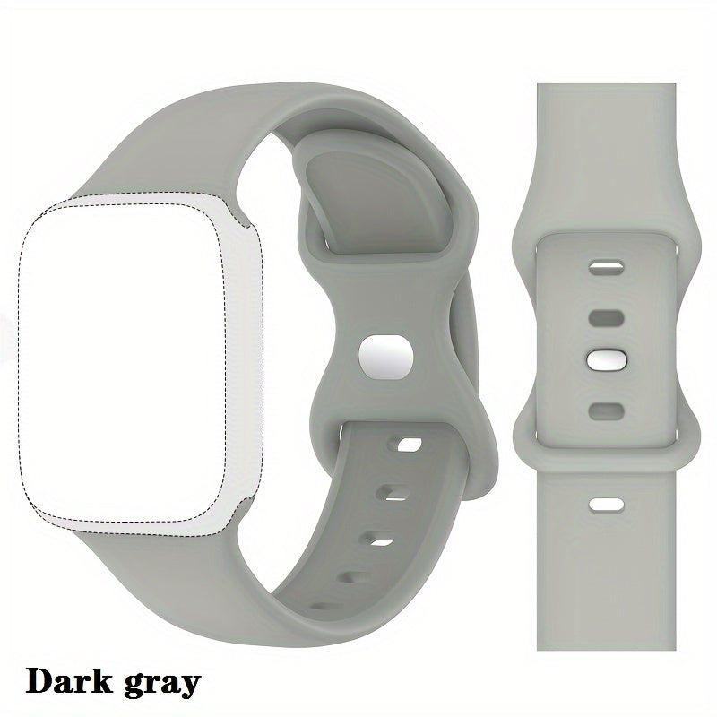 Silicone Sports Watch Strap for Men Women Compatible with Apple Watch Series 2 3 4 5 6 7 8 Ultra SE 38mm 40mm 41mm 42mm 44mm 45mm 49mm