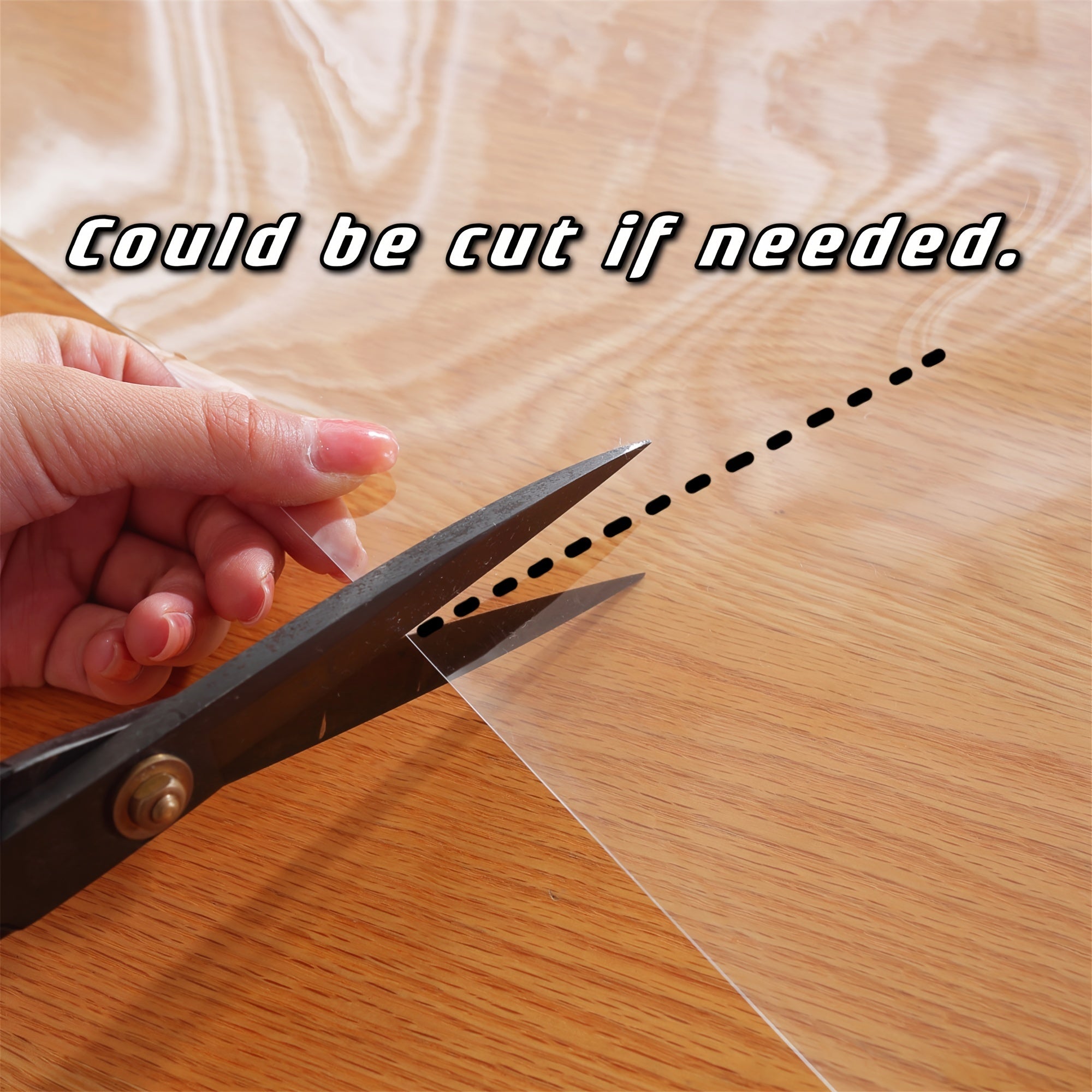 PVC Tablecloth Waterproof Stain-Resistant Heat-Resistant Easy to Clean for Home Use