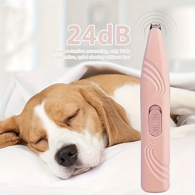 Cordless Electric Pet Grooming Scissors for Trimming Hair Around Paws Eyes Ears Face and Buttocks Low Noise