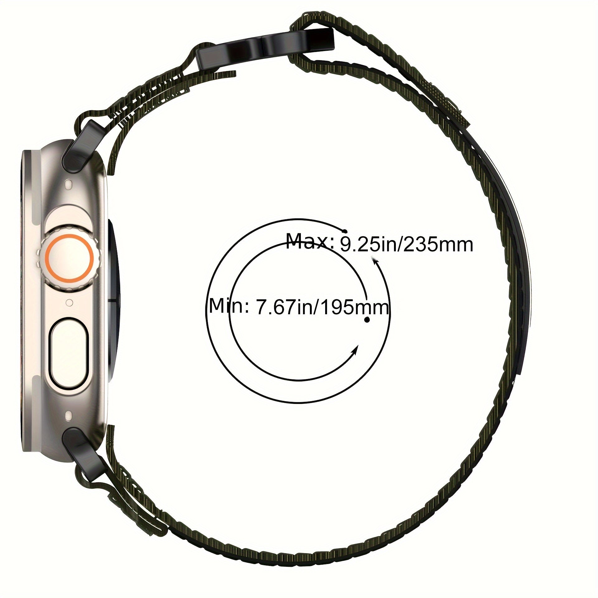 Nylon Sport Loop Watch Strap for Apple Watch Ultra 2 Series 38mm 40mm 41mm 42mm 44mm 45mm 49mm Men Women