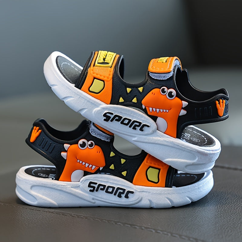 Kids Summer Sandals for Boys and Girls Breathable Soft Sole Beach Footwear with Hook-and-Loop Closure