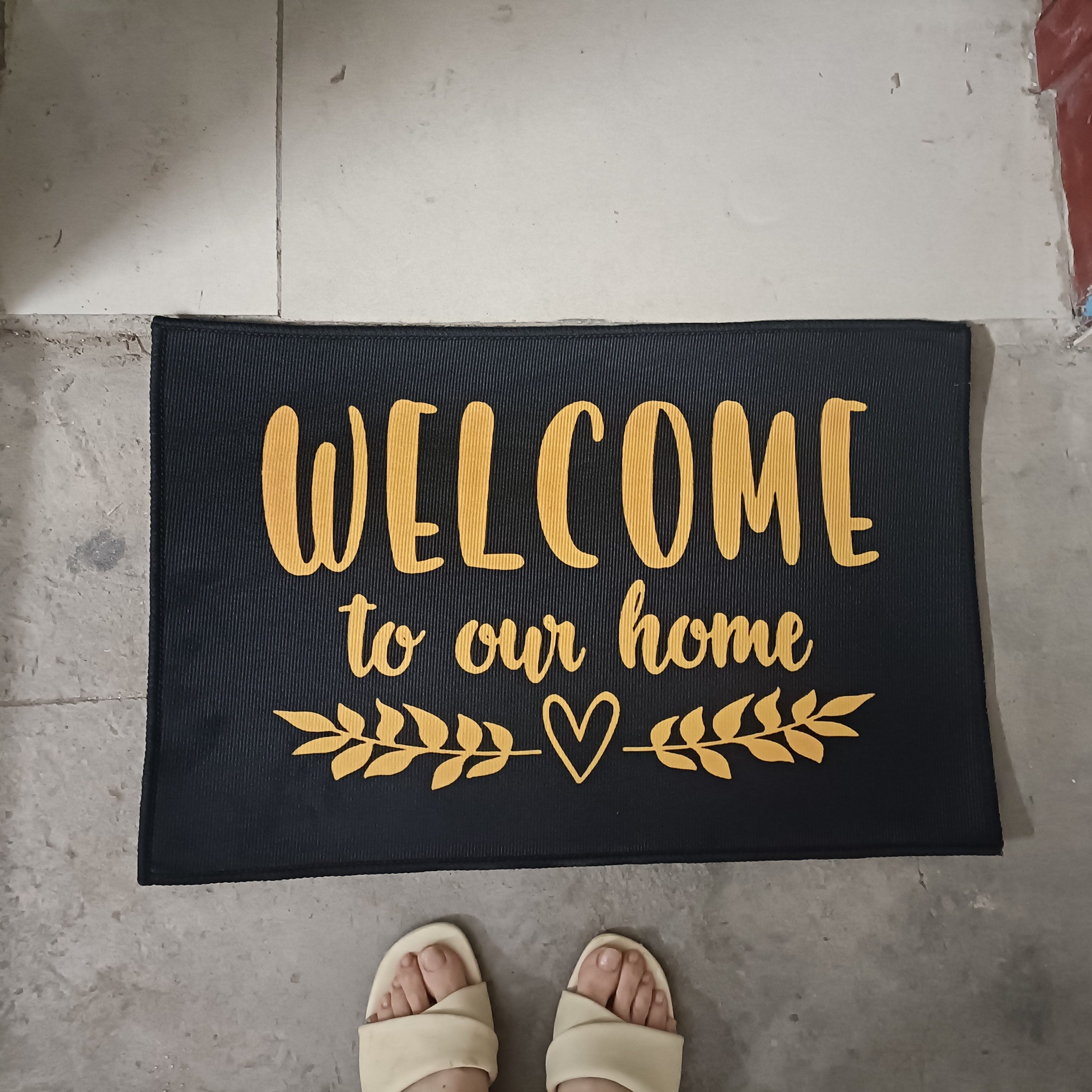 Felpudo de bienvenida antideslizante para interior y exterior, cocina, dormitorio, alfombra decorativa para el suelo