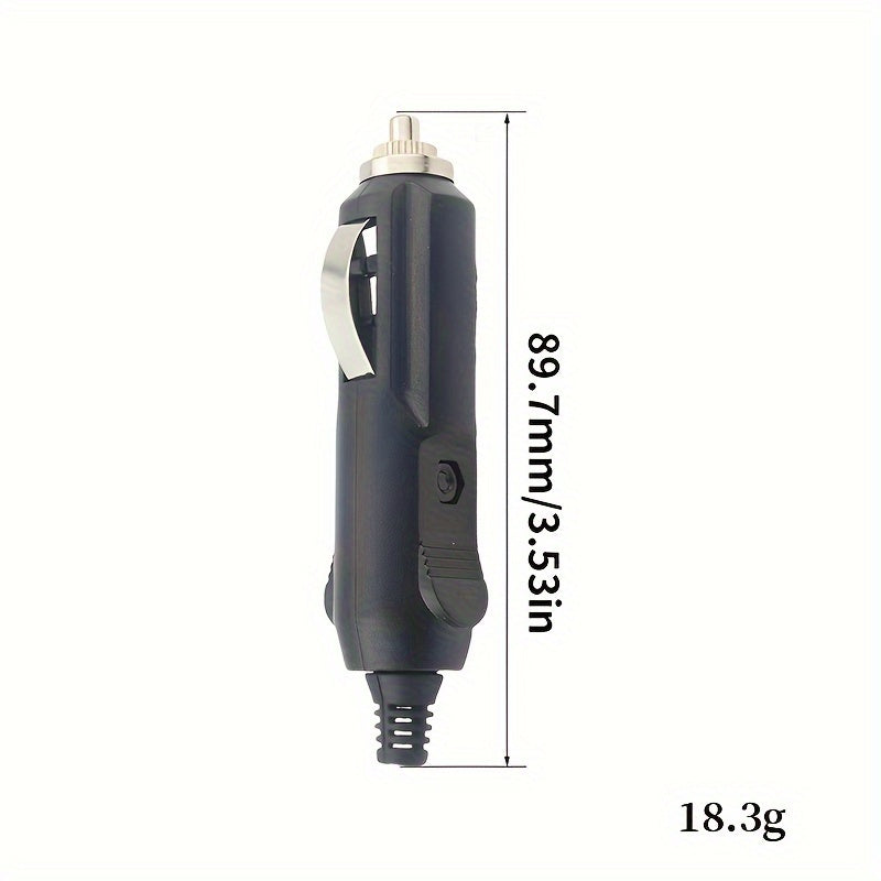 2 piezas de conectores de encendedor de coche de 12V con fusible y luz LED