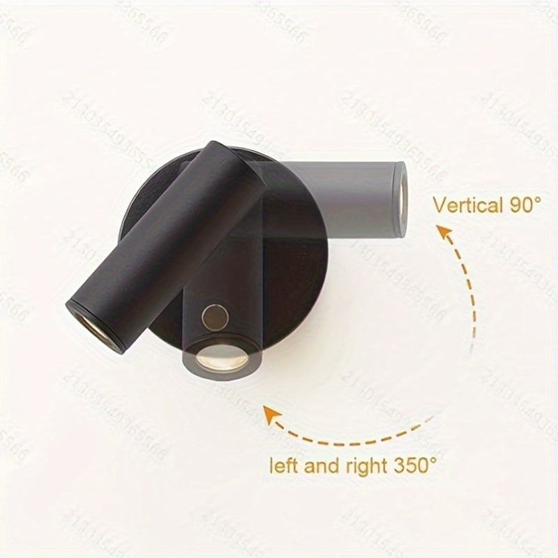 Rechargeable LED Night Light with Magnetic COB Downlight USB Charging 2000mAh Battery Adjustable 180° Wireless Wall Mount