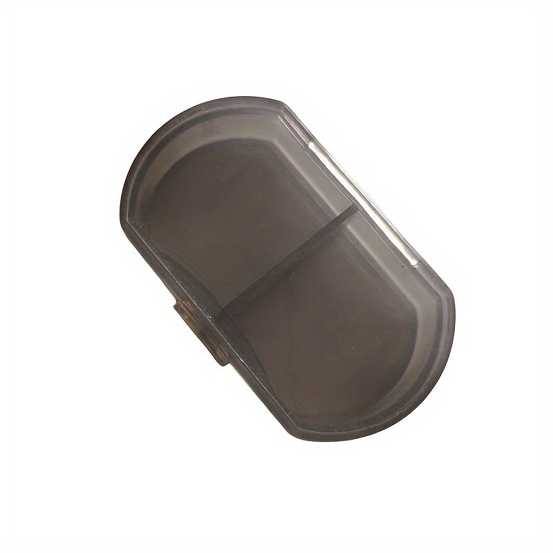 Portable Sealed Dust-Proof Pill Box With Two Compartments Plastic Storage Organizer