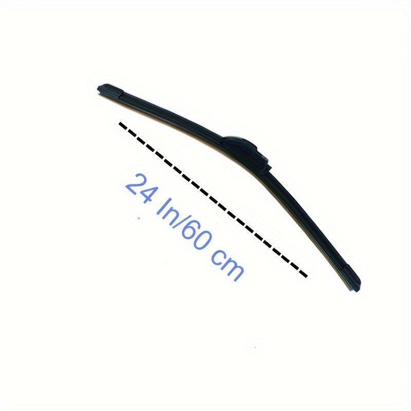 Universal Dual Rubber Wiper Blades All-Season Hook Mount 1-Pack