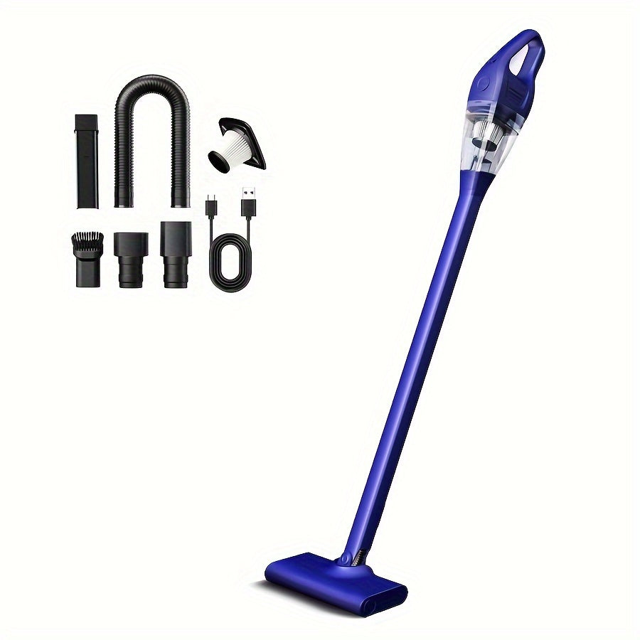 Aspiradora inalámbrica de mano para hogar y coche con succión potente y polvo