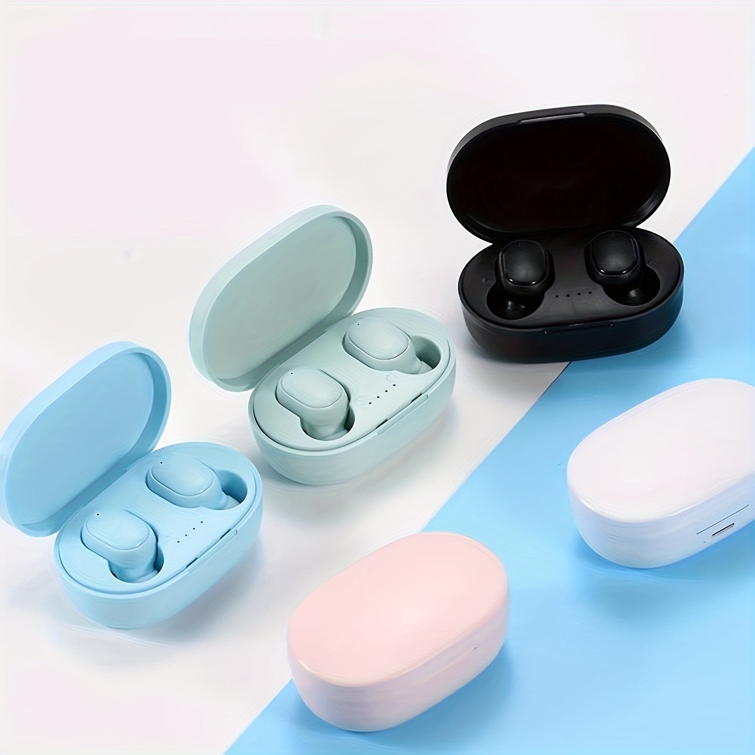 Wireless Earbuds with LED Display for Sports and Gaming, Comfortable Fit, USB-C Charging, Colorful Options