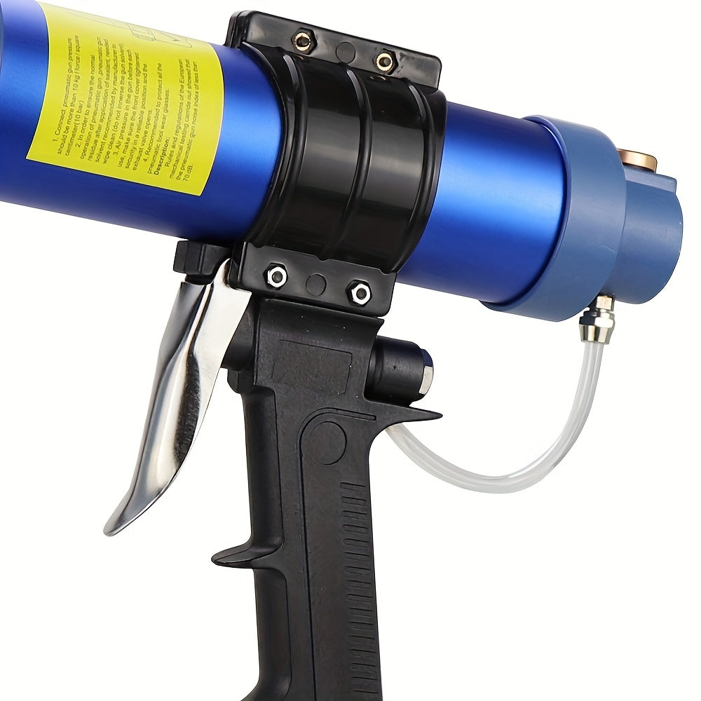 310ml Pneumatic Air Sealant Caulking Gun Kit with Nozzle Pressure Gauge Adjustable Flow