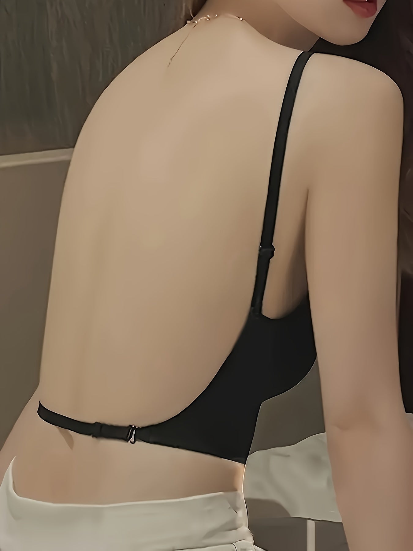 Women’s Beige Seamless Support Bra with Removable Pads and Full Coverage