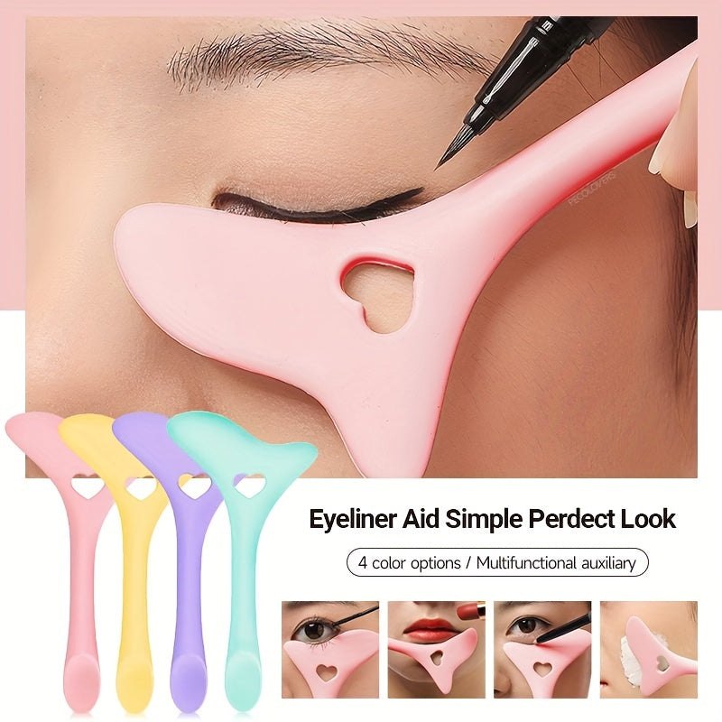 Reusable Silicone Eyeliner and Mascara Shield Makeup Tool for Easy Application
