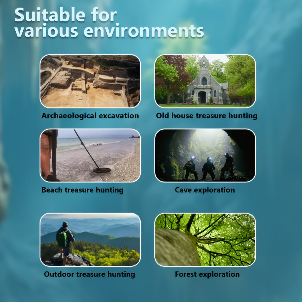 Battery-Powered Metal Detector with Remade Detection Disk for Adults