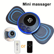 USB Rechargeable Mini Massager Patch for Full-Body and Neck Relief Portable Digital Display