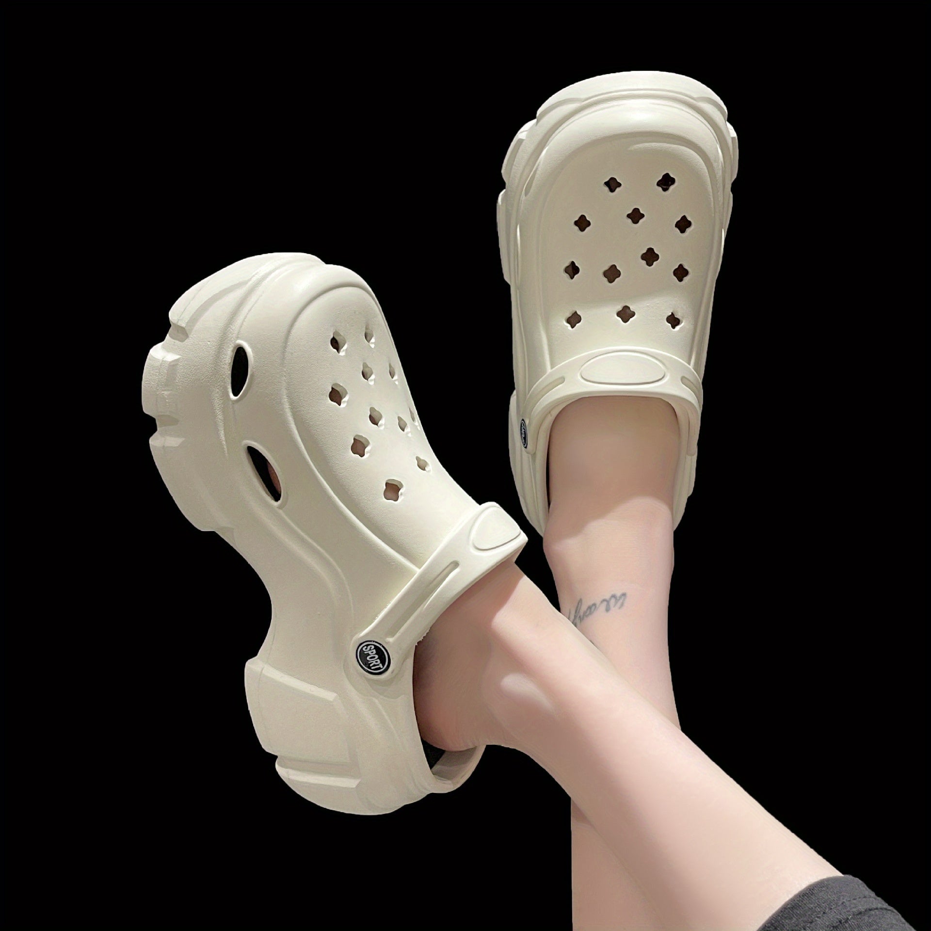 Women's Platform Chunky Clogs Non Slip Slide Sandals Outdoor Beach Shoes