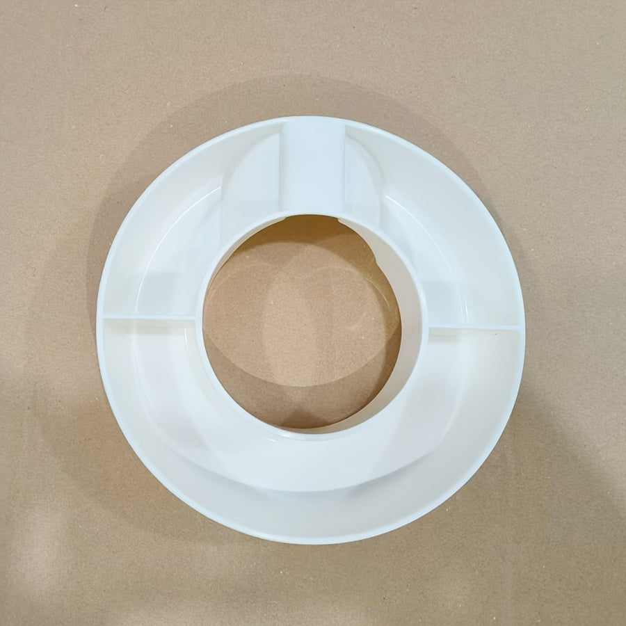 Пластиковая органайзер для закусок с 3 разделителями для стаканов с плоским горлышком