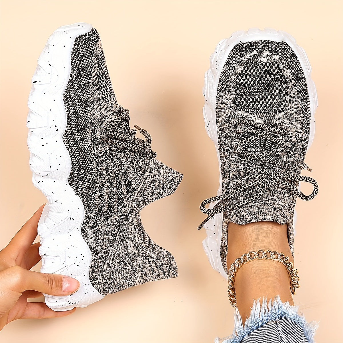 Women's Casual Sneakers Low Top Slip-On Shoes Non-Slip Rubber Sole