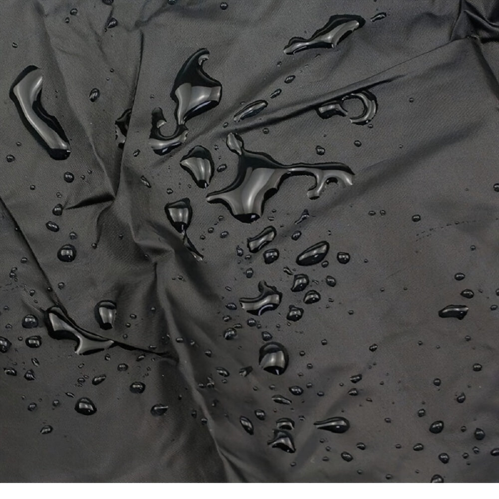 Outdoor Square Chair Cover Waterproof Dustproof UV Resistant 190T Polyester Taffeta Black