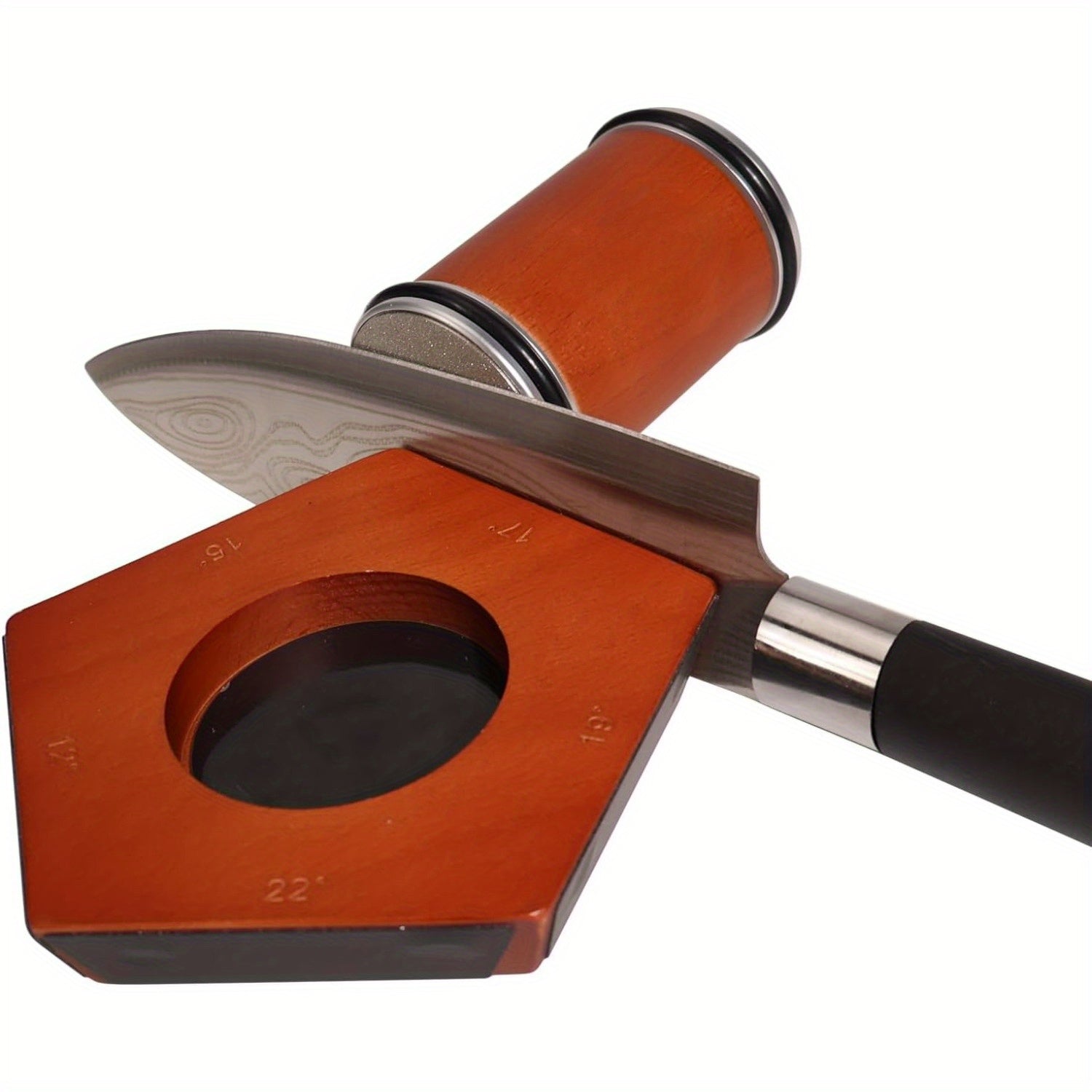 Kitchen Knife Sharpener Kit with 5 Angles and Diamond Discs