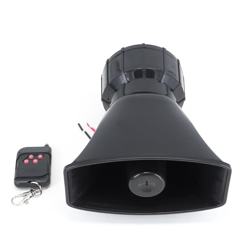 12V Wireless Car Horn with Multi-Tone Siren Matte Finish for Trucks Cars Motorcycles Boats
