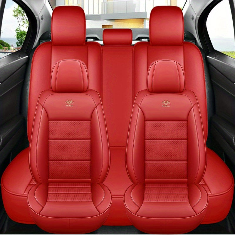 Universal Car Seat Covers Durable Easy-to-Install Fits 5-Seaters