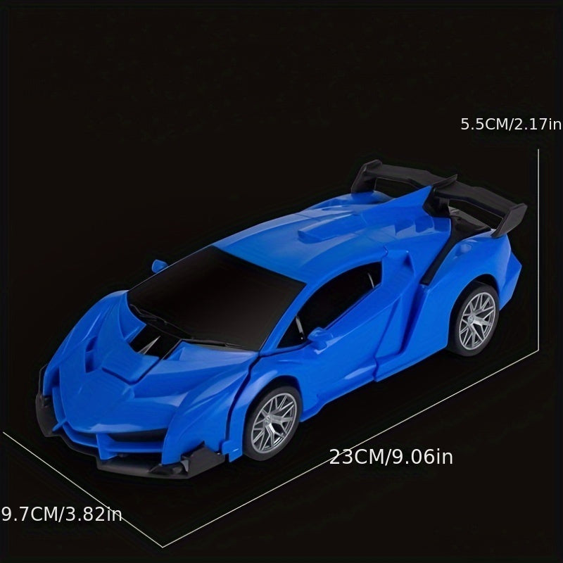 Coche robot control remoto eléctrico con rotación de 360° y deriva para niños a partir de 3 años en blanco, rojo, amarillo y azul